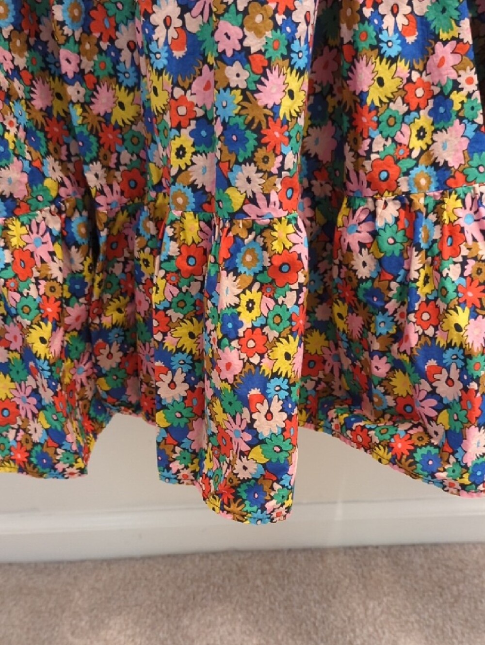 Boden Multicolor Floral Tiered Maxi Dress - Picture 7 of 9